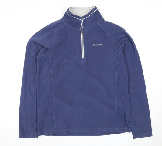 Mens UK Size S Craghoppers Blue 1/4 Zip Sweatshirt