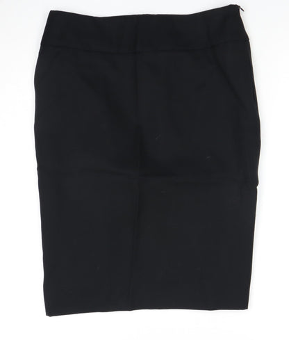 Jaeger Women's Black Wool Pencil Skirt Size 12