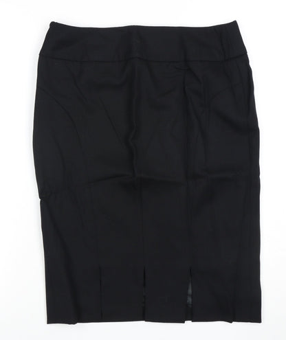 Jaeger Women's Black Wool Pencil Skirt Size 12