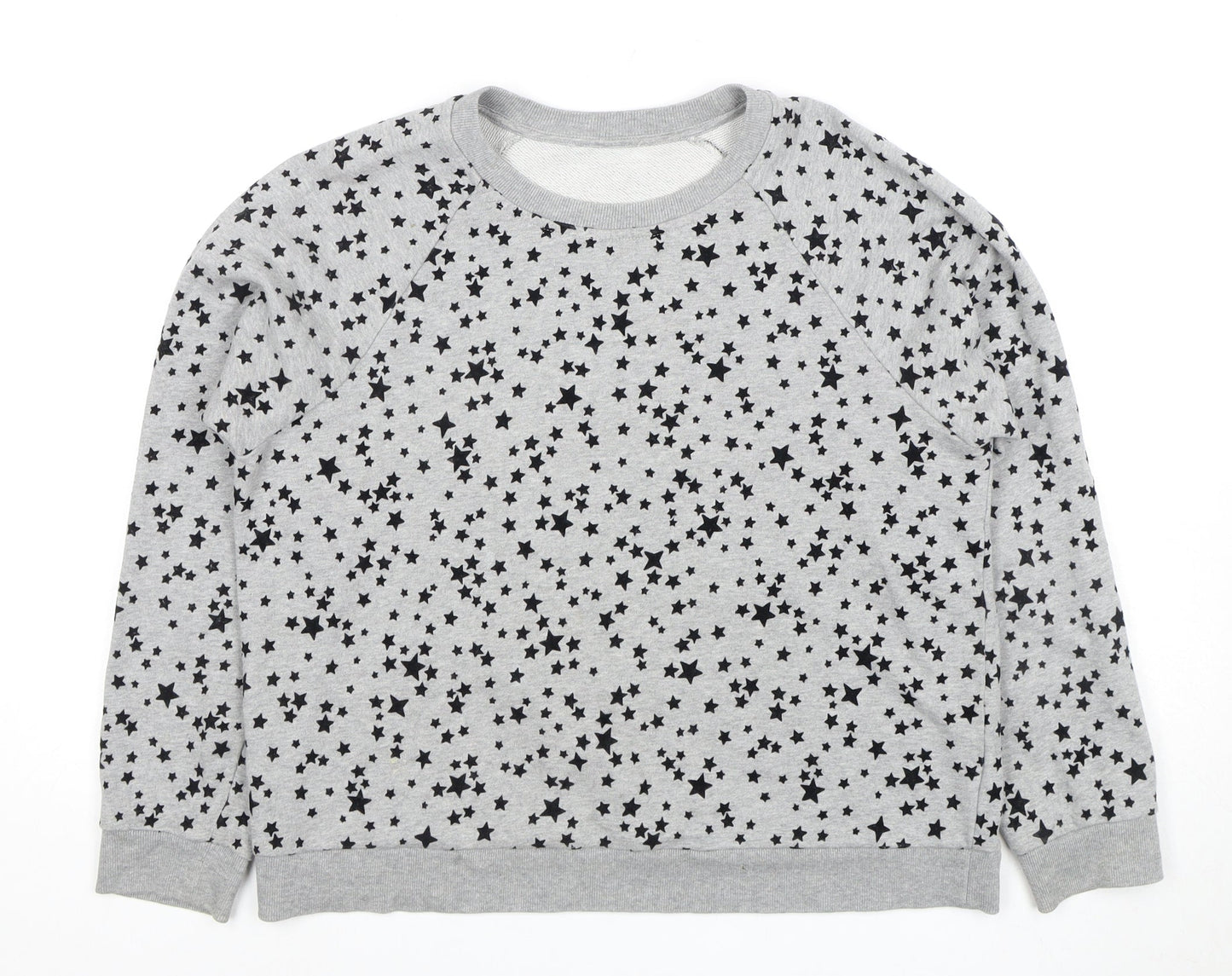 Whistles Women's Grey Star Pullover Sweatshirt M