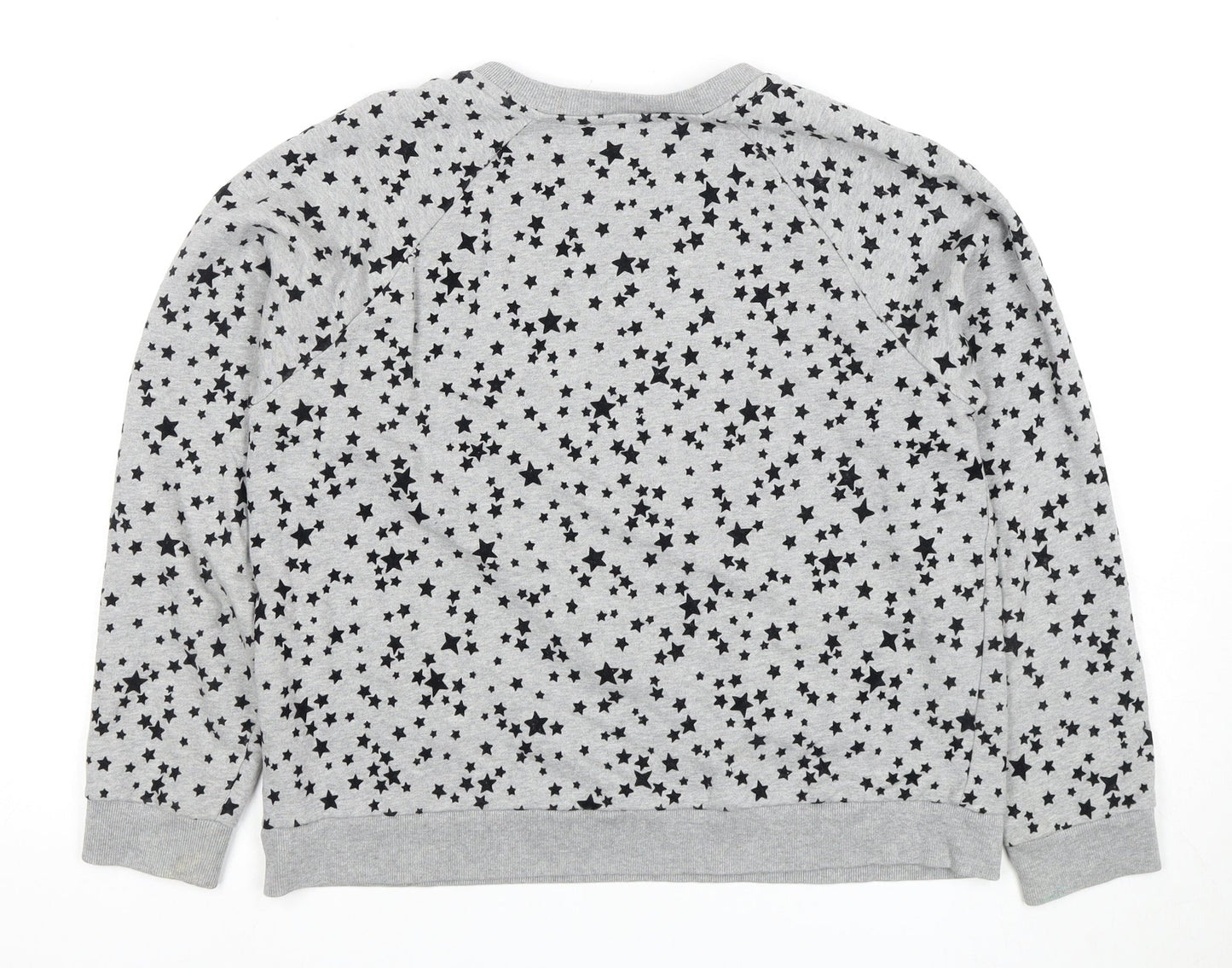 Whistles Women's Grey Star Pullover Sweatshirt M