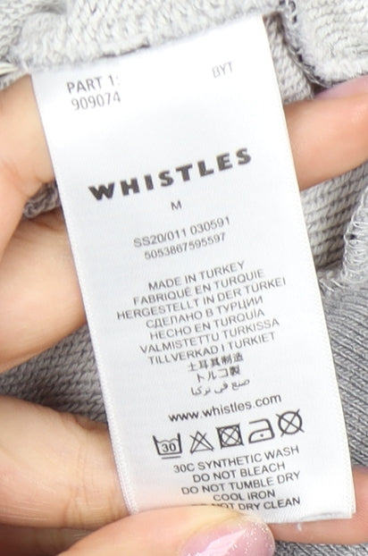 Whistles Women's Grey Star Pullover Sweatshirt M