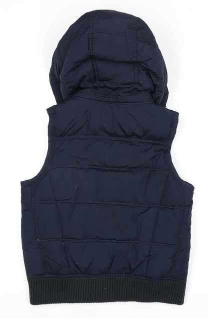 Abercrombie & Fitch Women’s Blue Hooded Waistcoat M
