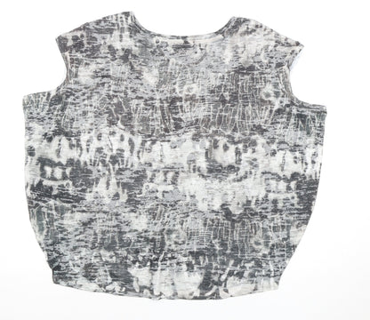 Calvin Klein Women's Grey Sleeveless Sequin T-Shirt M