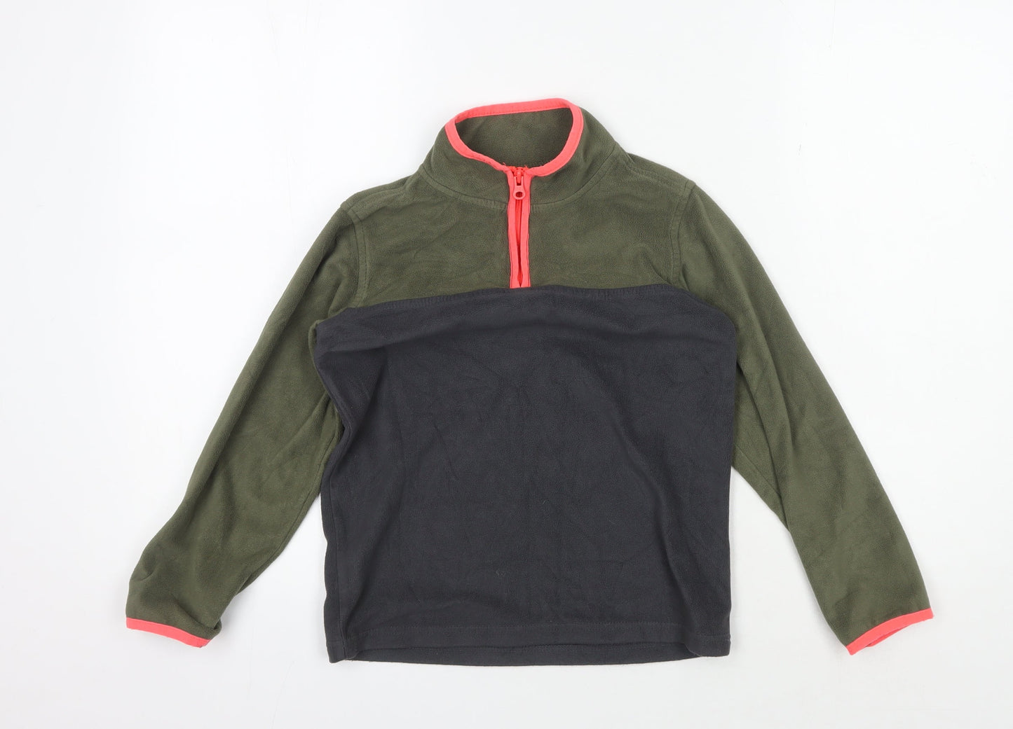 OshKosh B'gosh Girls Green Full Zip Fleece Sweatshirt 7 Years