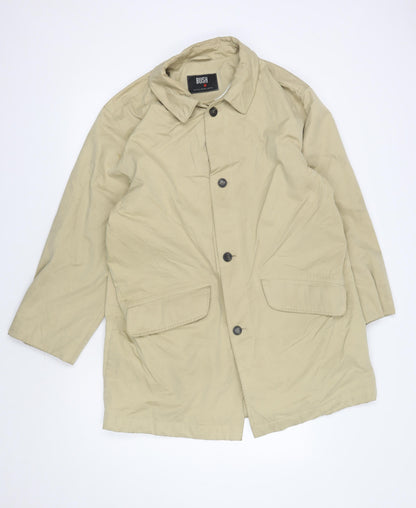 Mens UK Size 40 Bush Beige Overcoat