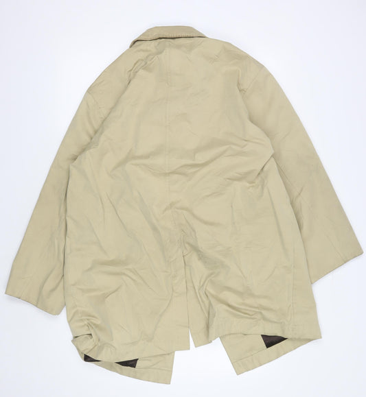 Mens UK Size 40 Bush Beige Overcoat