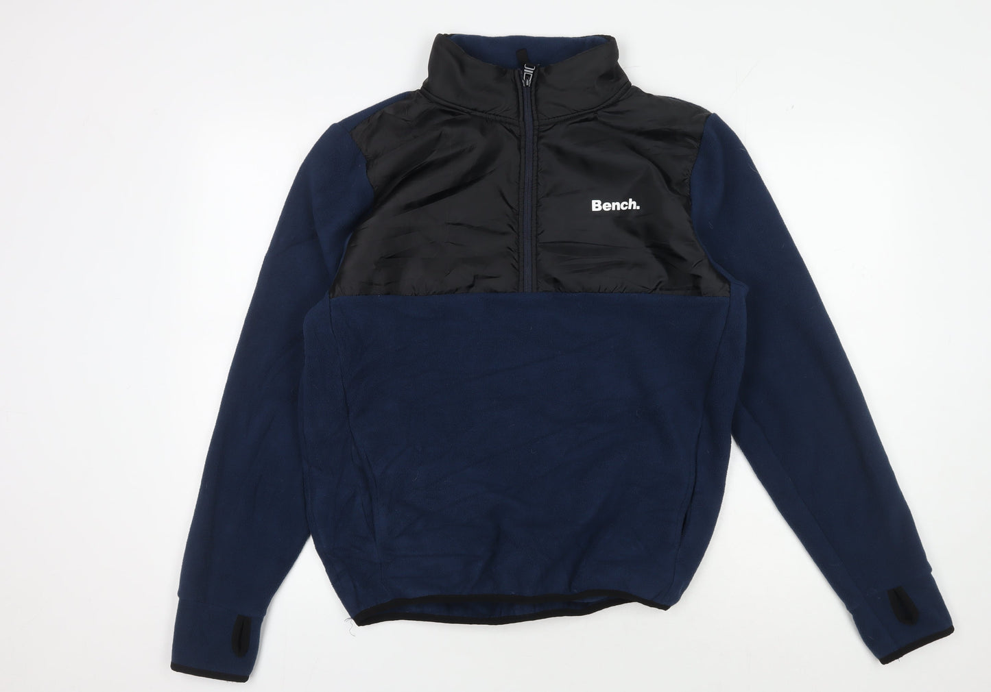 Mens UK Size S Bench Blue Full Zip Sweatshirt