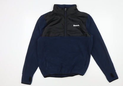 Mens UK Size S Bench Blue Full Zip Sweatshirt