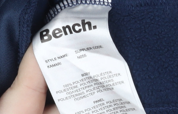 Mens UK Size S Bench Blue Full Zip Sweatshirt