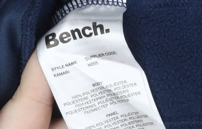 Mens UK Size S Bench Blue Full Zip Sweatshirt