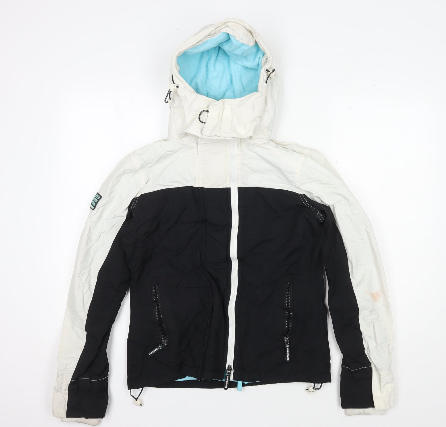 Womens UK Size S Superdry Multicoloured Windbreaker Coat