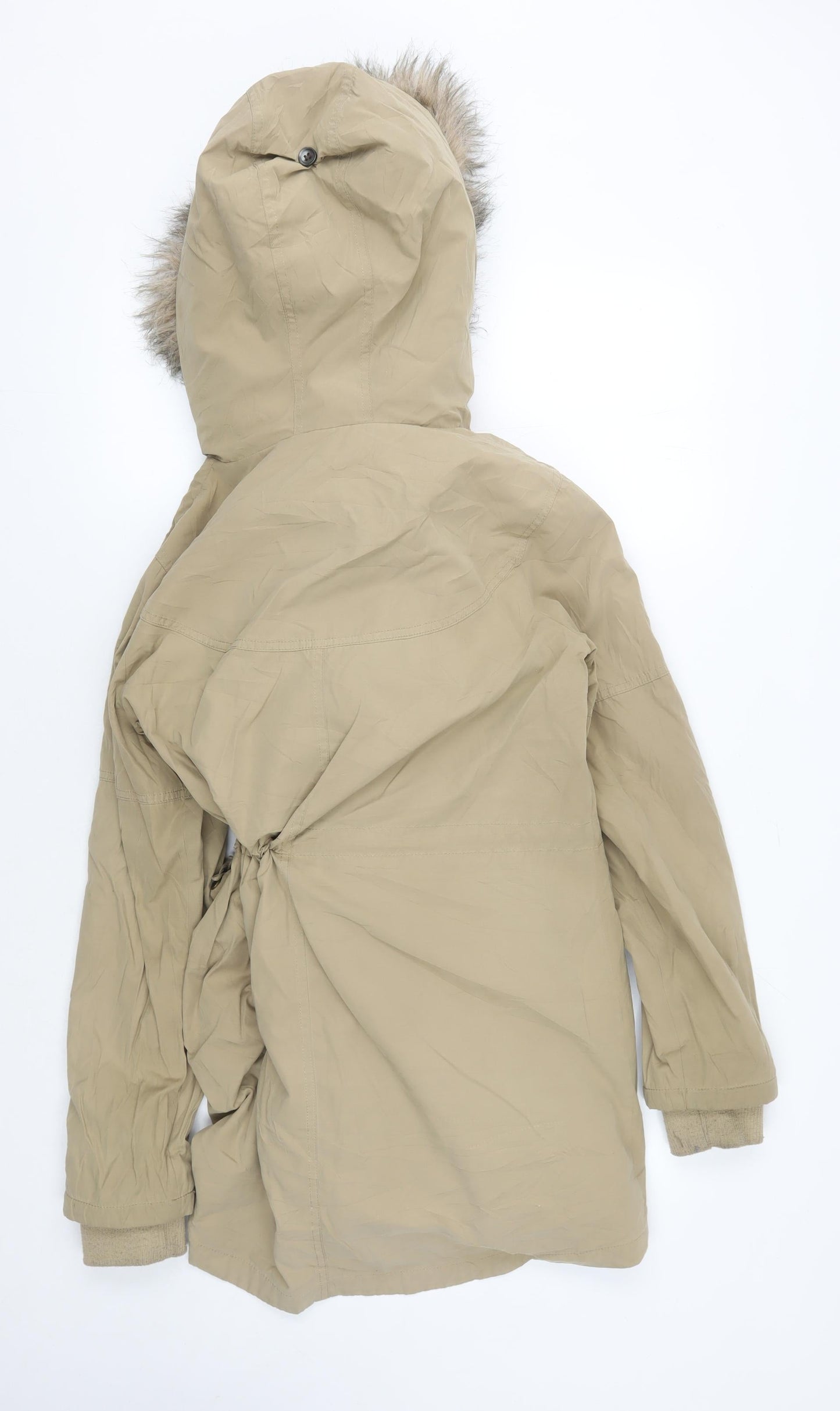 Womens UK Size M Oasis Beige Parka Coat