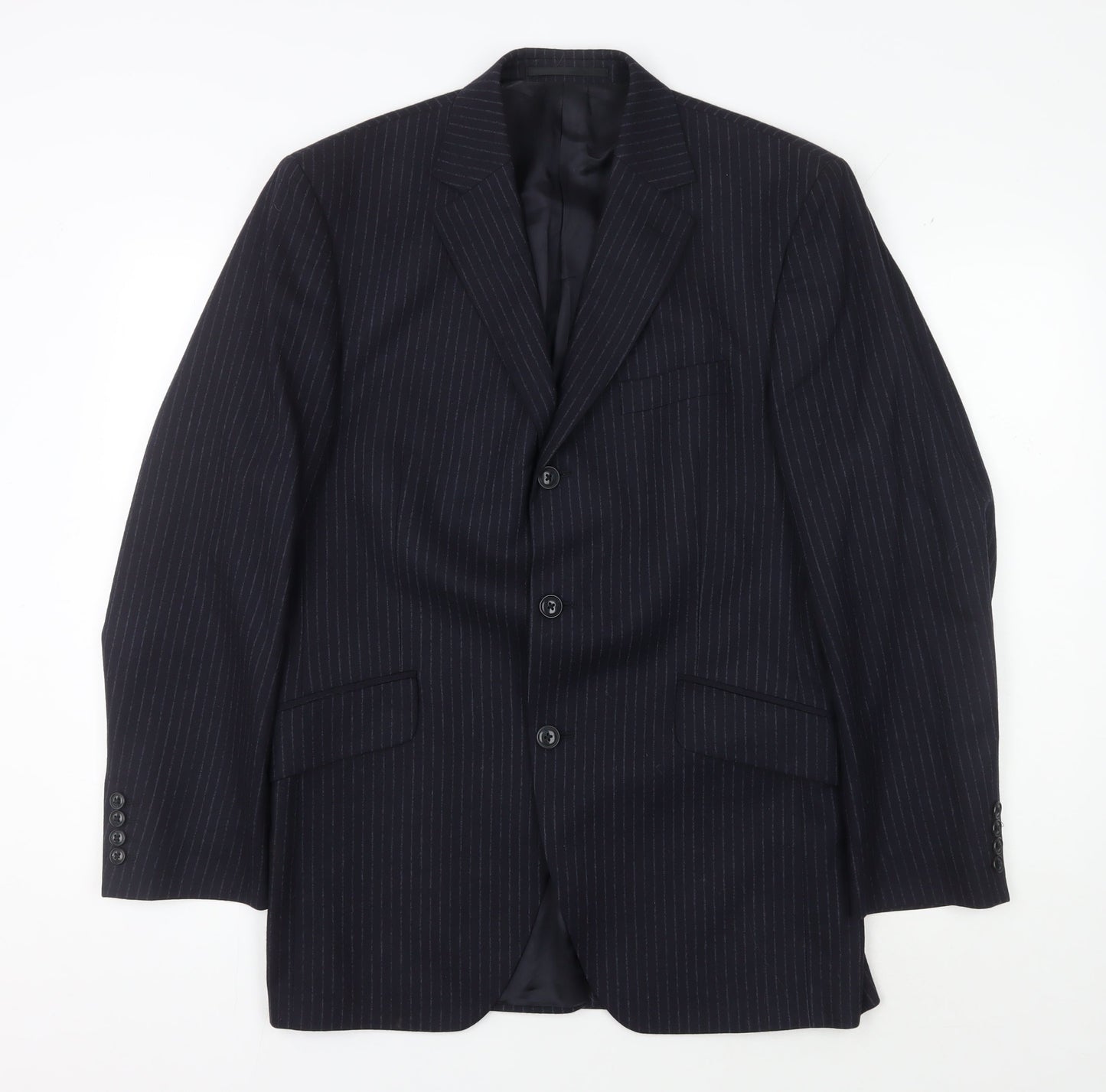 Austin Reed Men's Blue Stripe Suit Jacket Size 40R