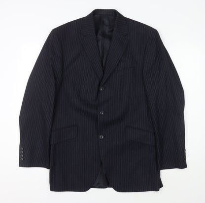 Austin Reed Men's Blue Stripe Suit Jacket Size 40R