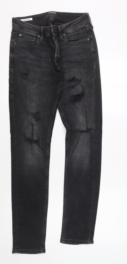 Jack & Jones Men’s Black Skinny Jeans Size 31