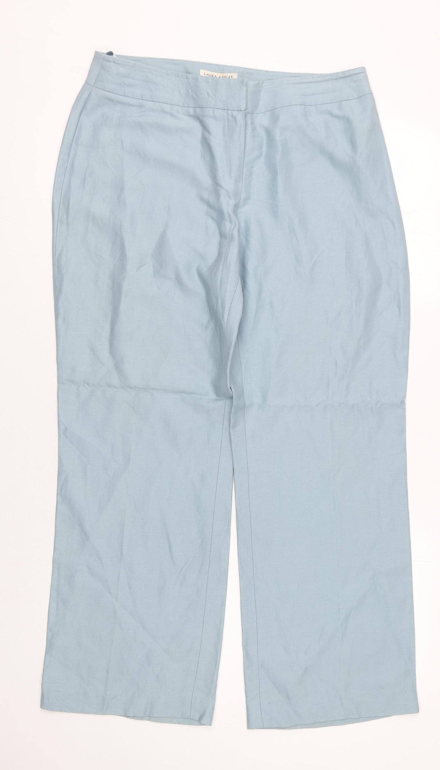 Womens UK Size 14 Laura Ashley Regular Fit  Blue Trousers