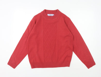 Honor Millburn Women's Red Cable-Knit Jumper, Size S