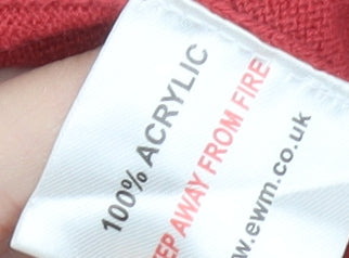 Honor Millburn Women's Red Cable-Knit Jumper, Size S