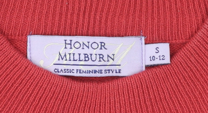 Honor Millburn Women's Red Cable-Knit Jumper, Size S
