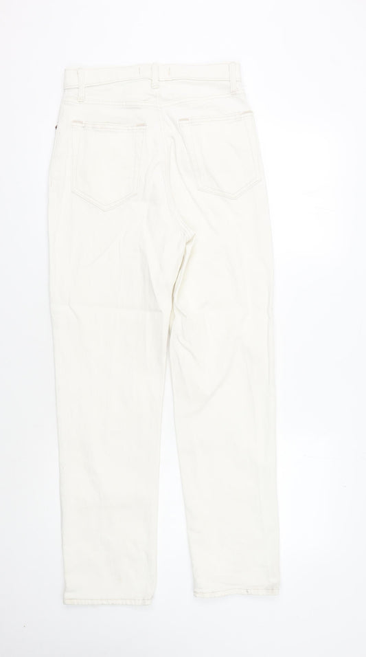 Abercrombie & Fitch Women's Ivory Straight Jeans Size 8L