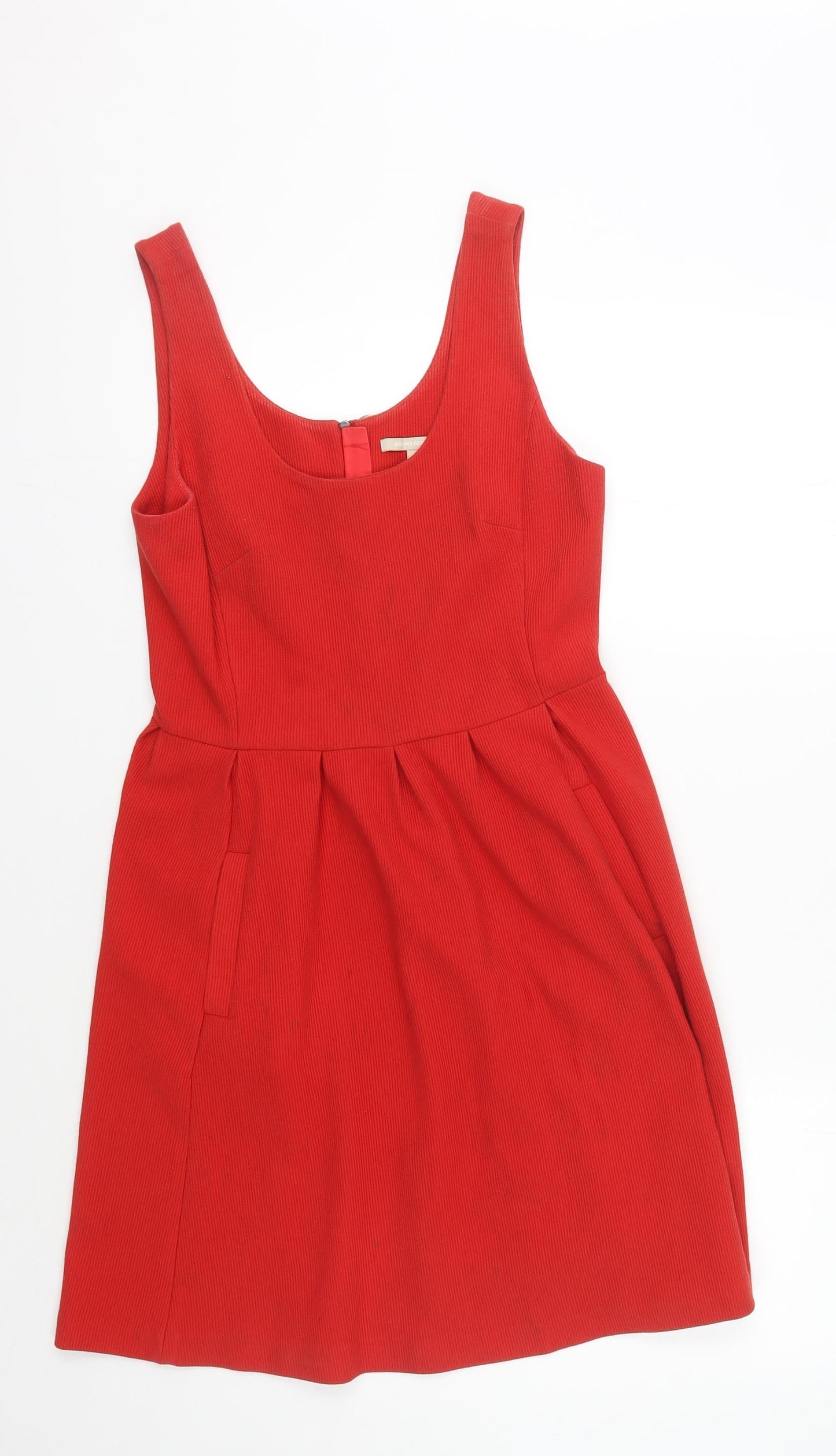 Banana Republic Women's Red Fit & Flare Dress 10 Petite