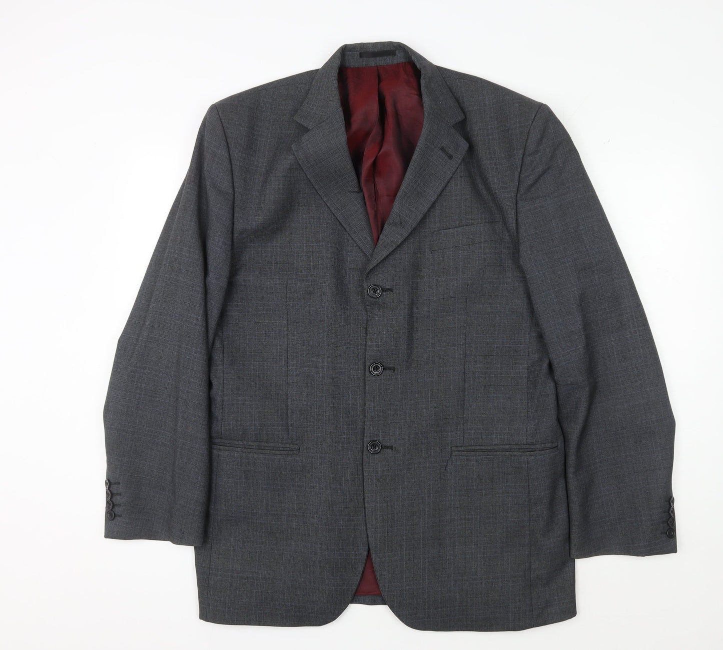 Mens UK Size 40 Dehavilland Regular Grey Suit Jacket
