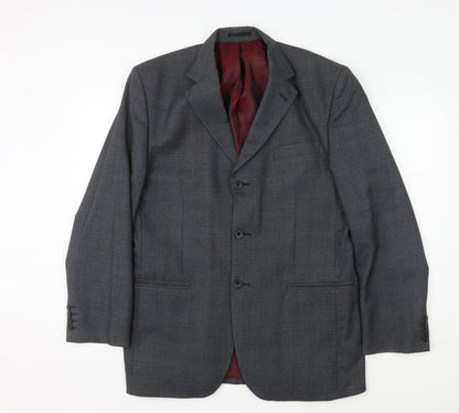 Mens UK Size 40 Dehavilland Regular Grey Suit Jacket