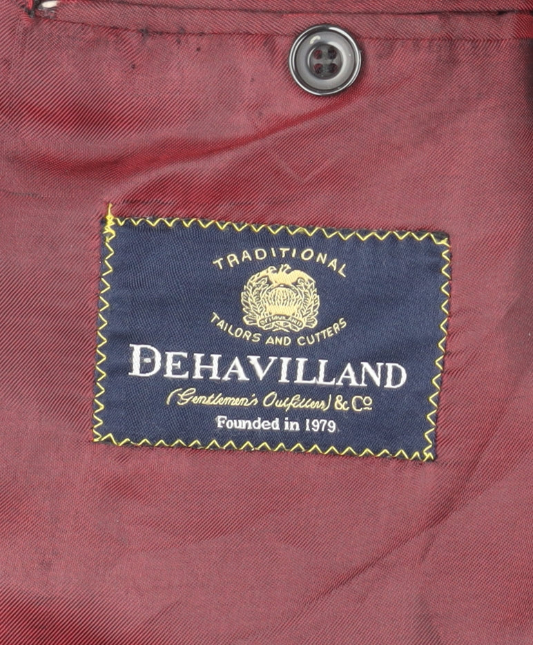 Mens UK Size 40 Dehavilland Regular Grey Suit Jacket