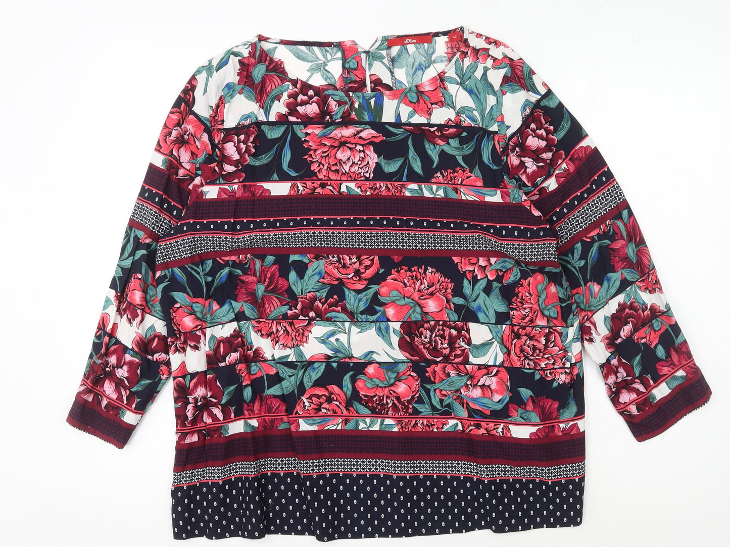 Womens UK Size 14 s.Oliver Multicoloured  Blouse