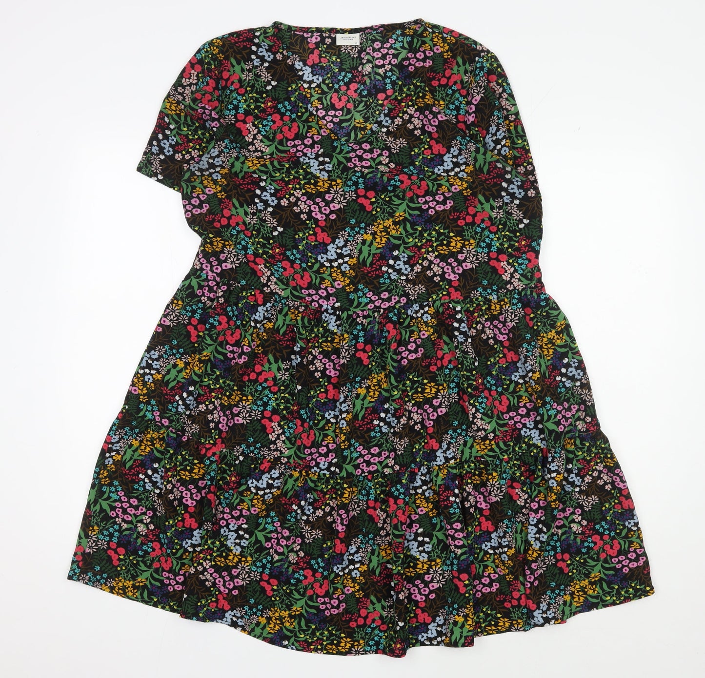 Jacqueline de Yong Women's Floral A-Line Dress Size 12