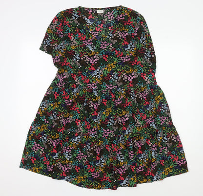 Jacqueline de Yong Women's Floral A-Line Dress Size 12