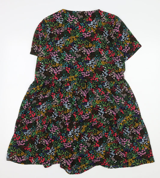 Jacqueline de Yong Women's Floral A-Line Dress Size 12