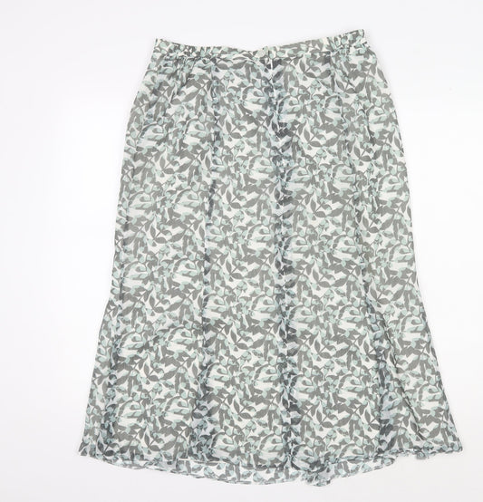 Eastex Women's Multicoloured Size 14 A-Line Midi Skirt
