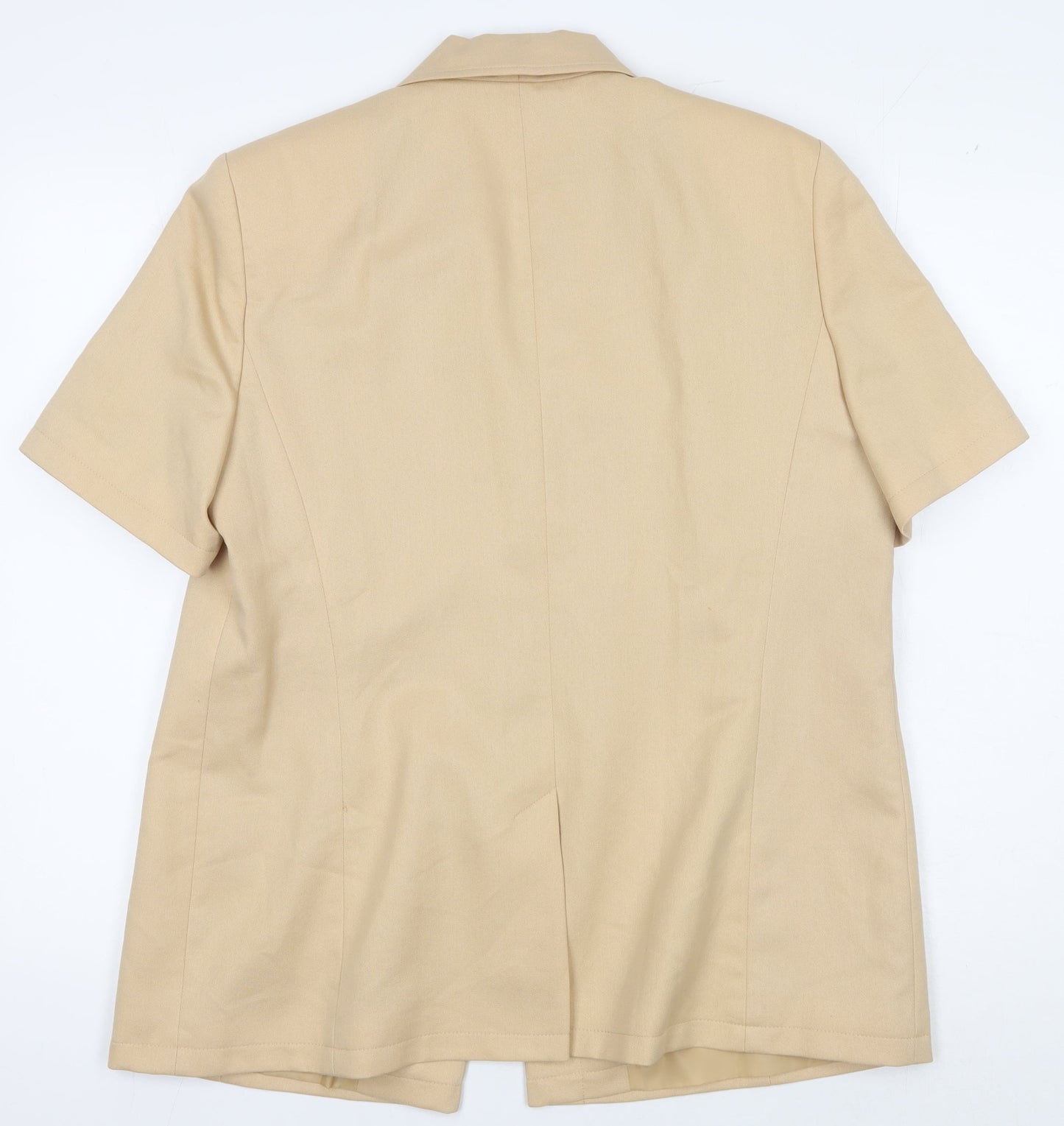 Eastex Beige Women's Blazer Size 14 Short Sleeve