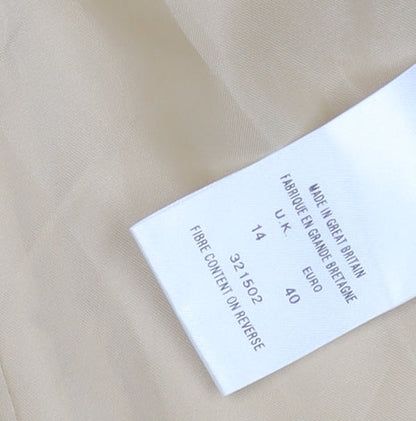 Eastex Beige Women's Blazer Size 14 Short Sleeve