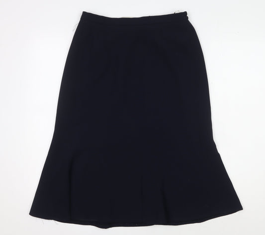 Eastex Women's Black Polyester Midi Pencil Skirt - Size 10