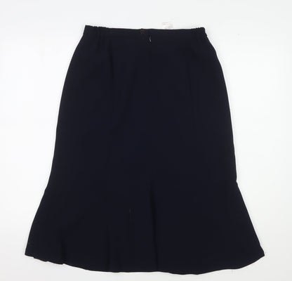 Eastex Women's Black Polyester Midi Pencil Skirt - Size 10