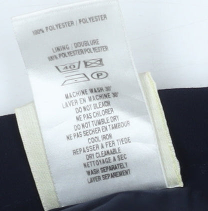 Eastex Women's Black Polyester Midi Pencil Skirt - Size 10