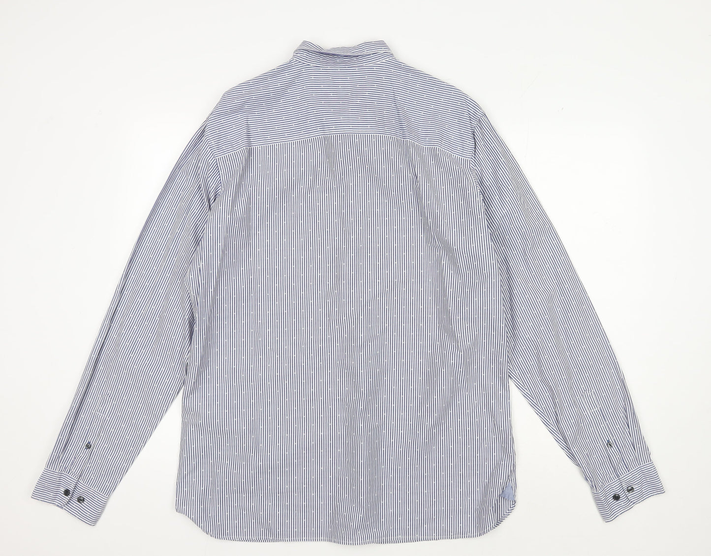 Jack & Jones Men's Blue Striped Long Sleeve Shirt XL