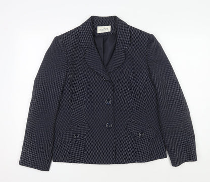 Eastex Women's Black Polka Dot Jacket Size 12