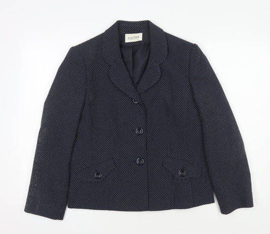 Eastex Women's Black Polka Dot Jacket Size 12
