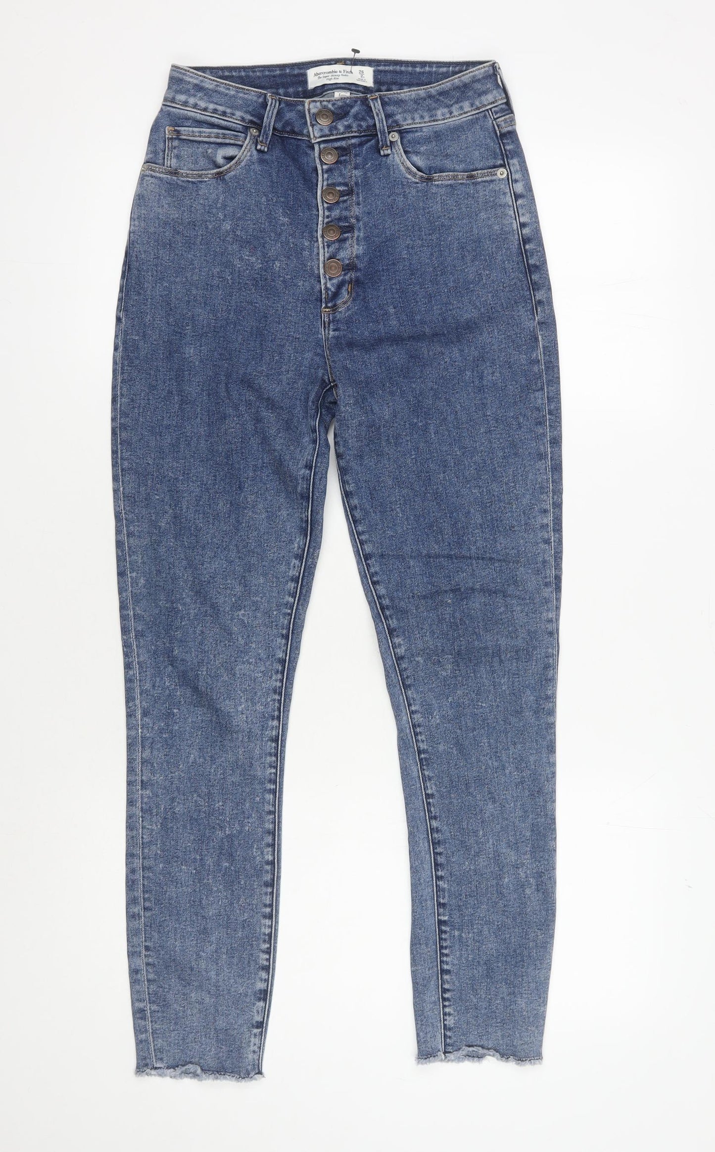 Abercrombie & Fitch Women's Blue Slim Ankle Jeans