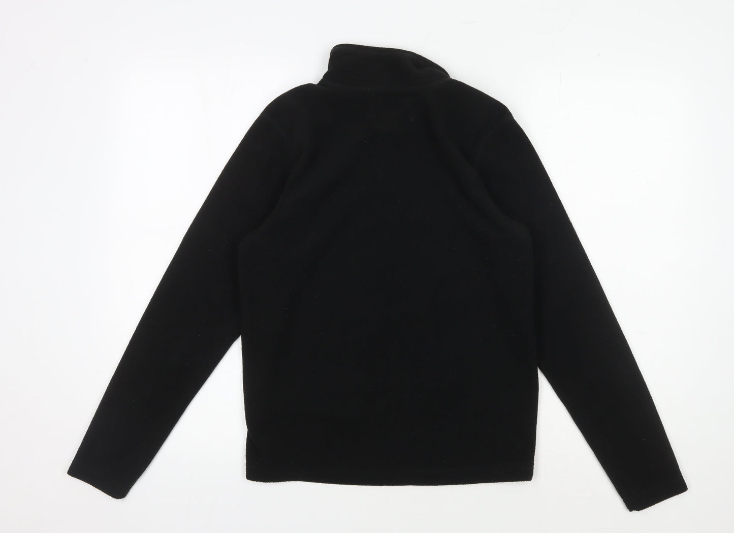 Regatta Black Fleece Unisex 1/2 Zip Pullover Hoodie