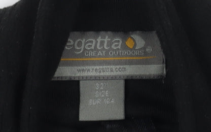 Regatta Black Fleece Unisex 1/2 Zip Pullover Hoodie