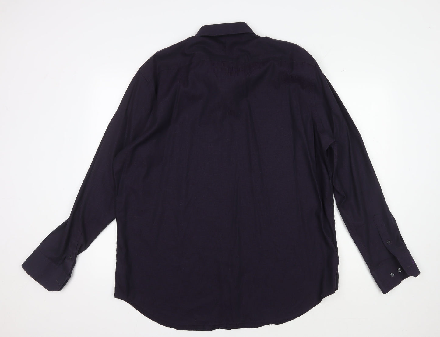 Jeff Banks Men's Black Slim Fit Long Sleeve Shirt 18