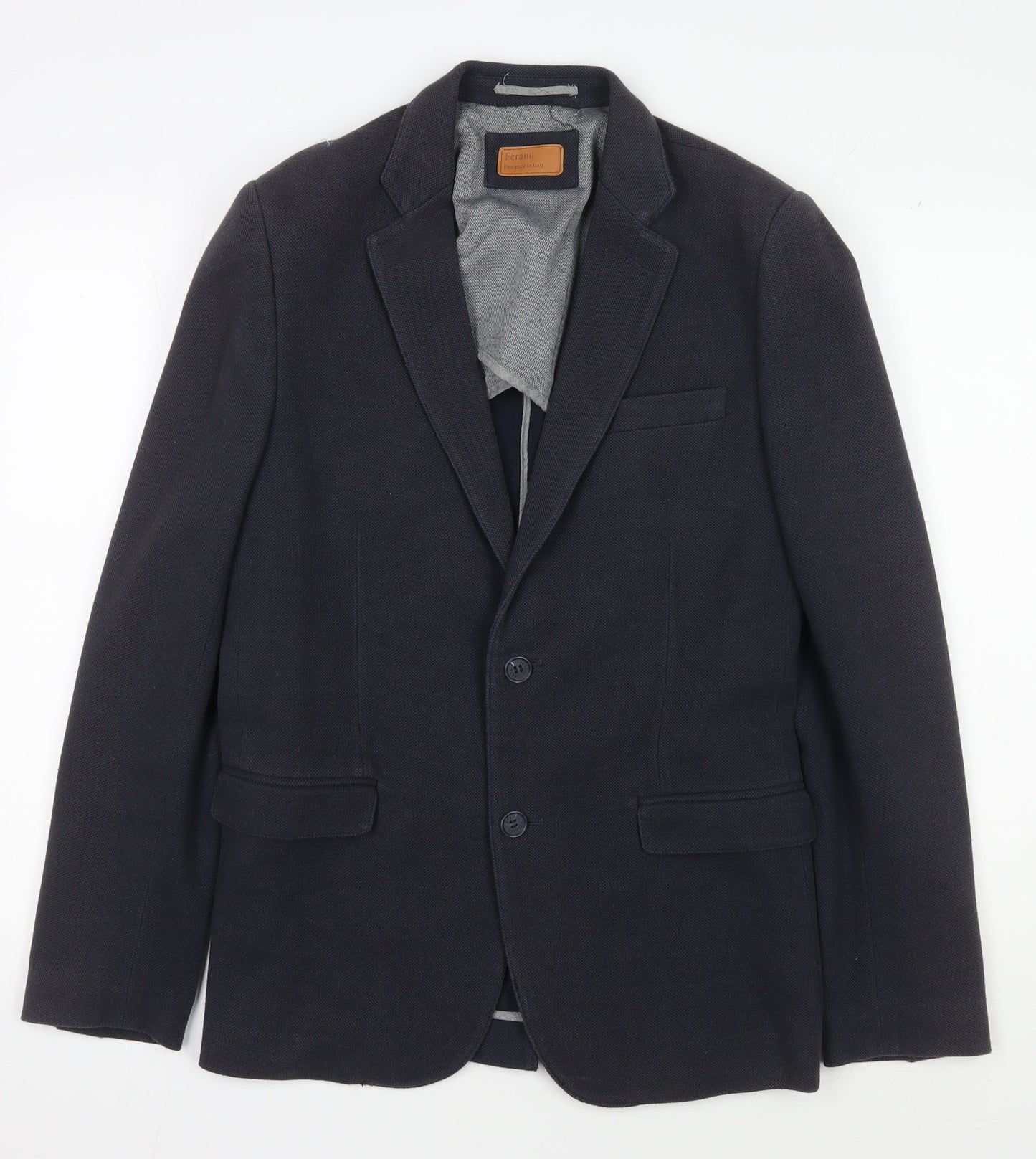 Mens UK Size 40 Feraud Regular Black Suit Jacket