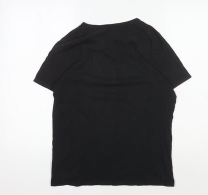 Mens UK Size M JACK & JONES Black  T-Shirt
