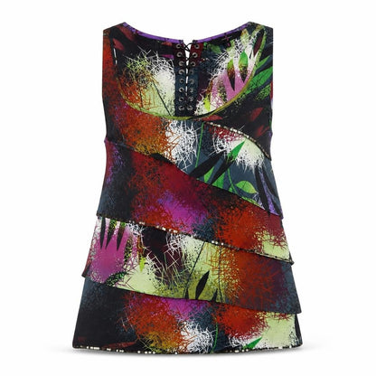 Womens UK Size 8 Jasper Conran Multicoloured Tunic Blouse