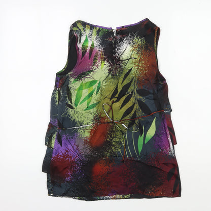 Jasper Conran Women's Multicoloured Sleeveless Tunic Blouse, Size 8